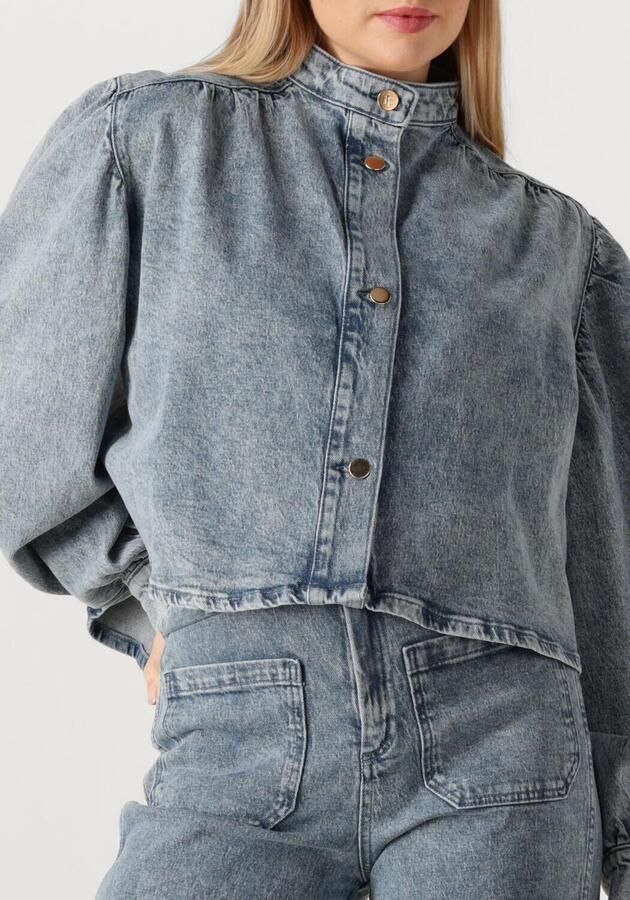 IBANA denim blouse medium blue denim - Foto 3
