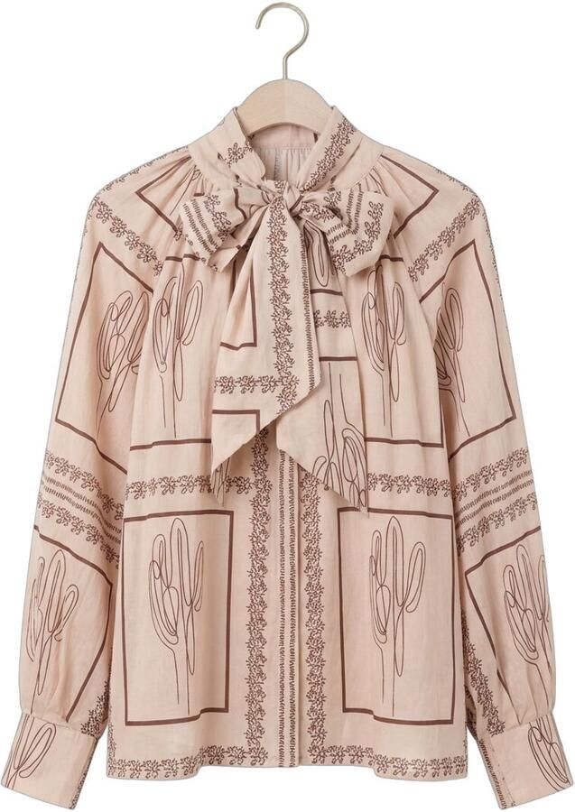 IBANA Dames Blouses Tiara Desert Beige - Foto 2
