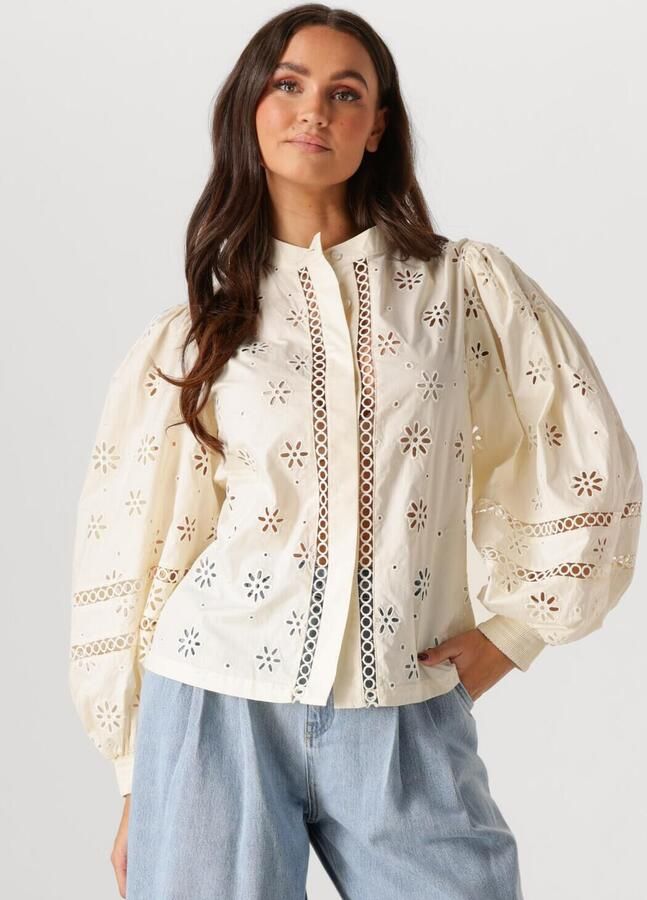 Ibana Broderie blouse Tomasa naturel - Foto 4