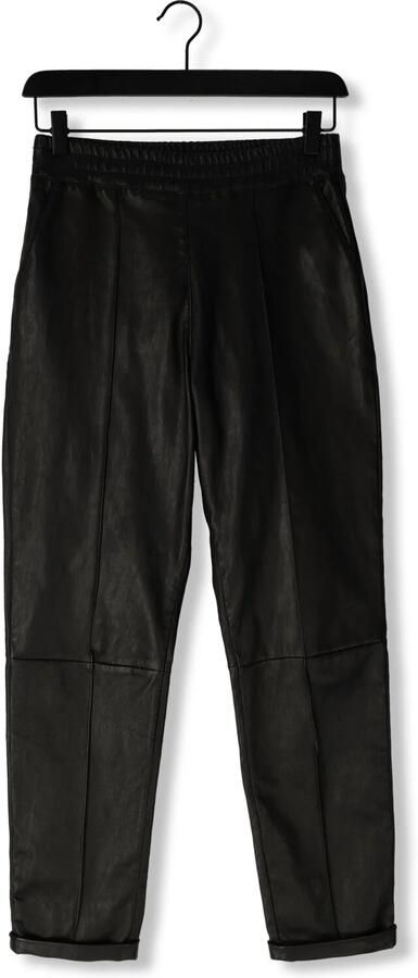 Ibana Zwarte leren broek Pascal Black Dames - Foto 3
