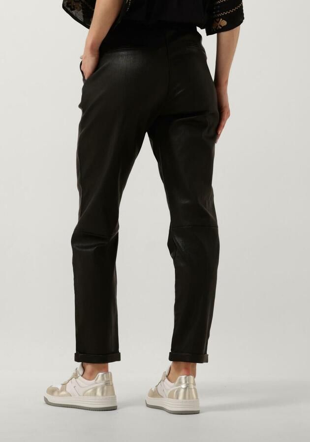 Ibana Zwarte leren broek Pascal Black Dames - Foto 2