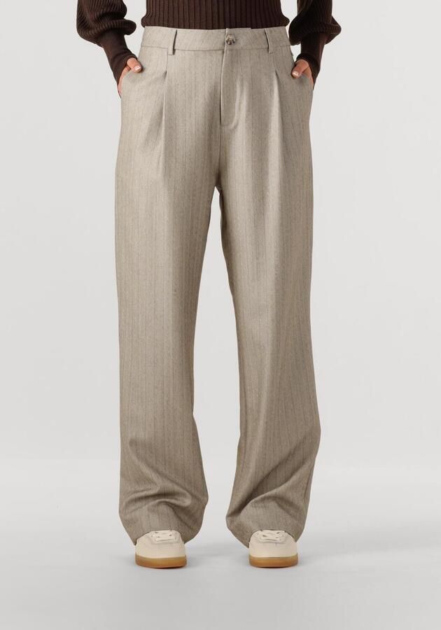 IBANA Dames Broeken Pelah Pinestripe Taupe - Foto 4