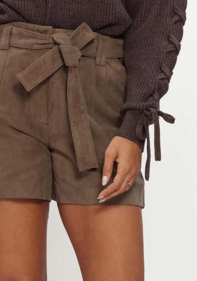 IBANA Dames Broeken Sindi Suede Taupe - Foto 4