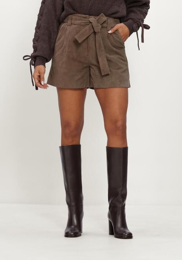 IBANA Dames Broeken Sindi Suede Taupe
