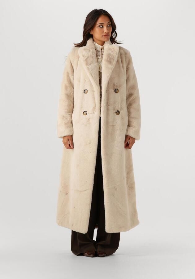 Ibana Faux fur mantel Camille naturel - Foto 4