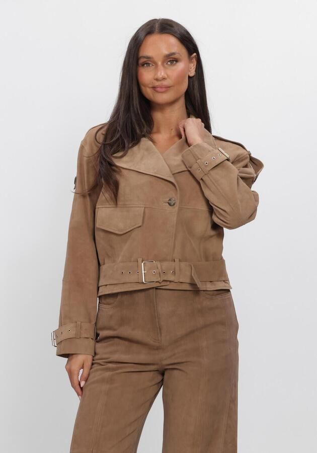 IBANA Dames Jassen Jalissa Suede Camel