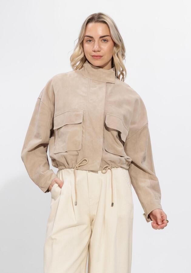IBANA Dames Jassen Jigo Suede Beige