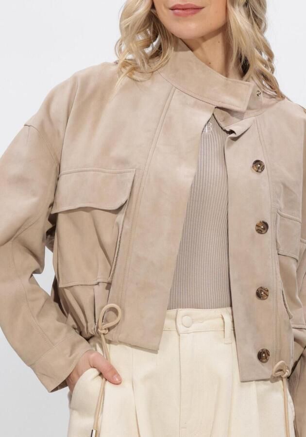 IBANA Dames Jassen Jigo Suede Beige - Foto 4