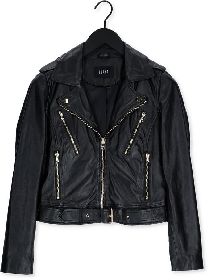 Ibana Leren Jas Dames Zwart Black Dames
