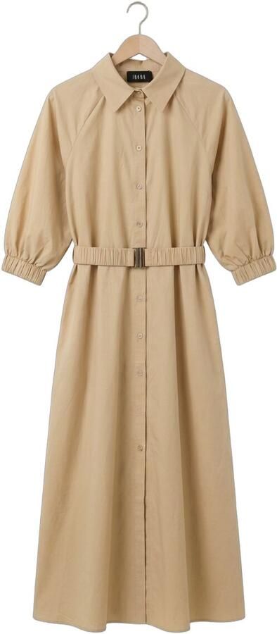 Ibana Canvas maxi-jurk Danique Beige - Foto 4