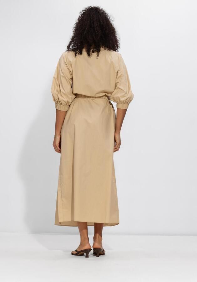 Ibana Canvas maxi-jurk Danique Beige - Foto 3