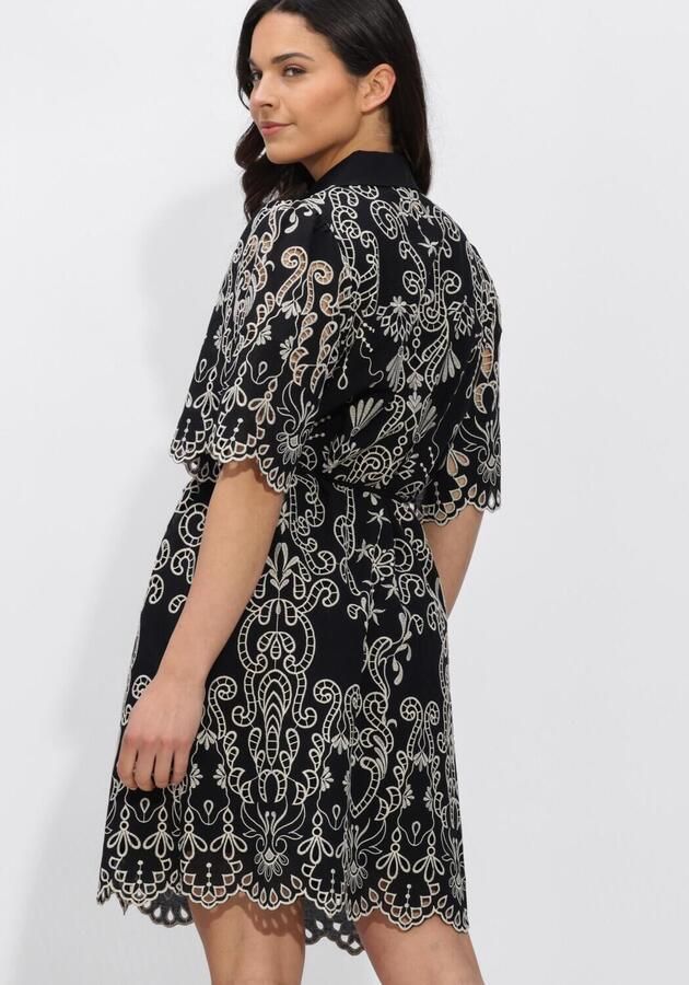 IBANA blousejurk broderie zwart - Foto 2