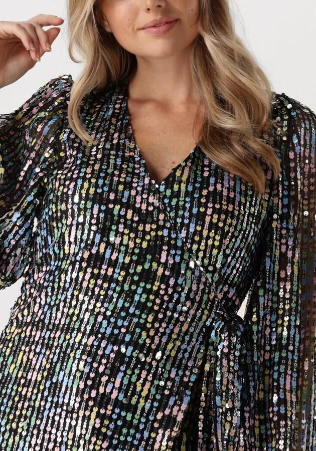 Ibana Kleurrijke Pailletten Mini Jurk Dayina Black Dames