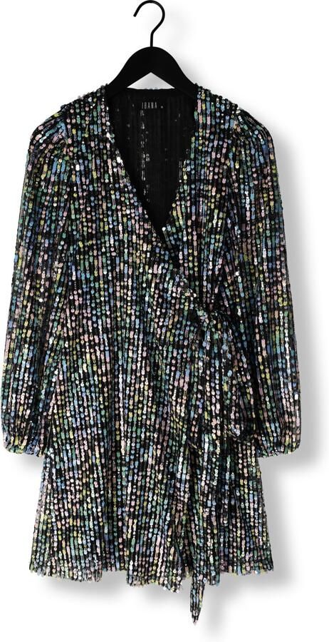 Ibana Kleurrijke Pailletten Mini Jurk Dayina Black Dames - Foto 3