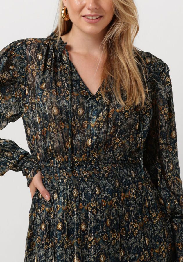 Ibana Lurex jurk met print Deela blauw - Foto 2