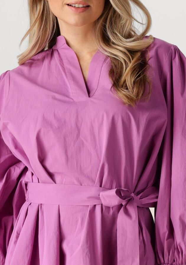 Ibana Mini-jurk met broderie details Diviana roze