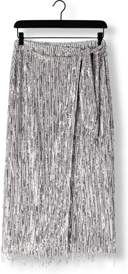 Ibana Glamour Grijze Pailletten Midi Rok Gray Dames - Foto 2