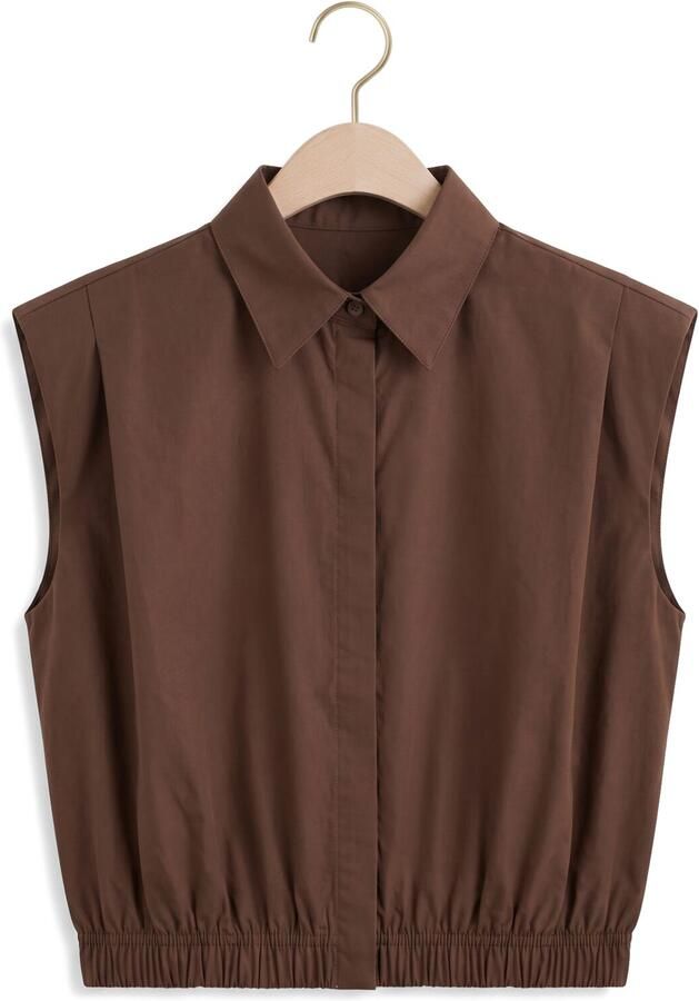 IBANA Dames Tops & T-shirts Tanai Bruin - Foto 4