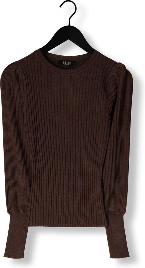 IBANA pullover trui donkerbruin met lurex - Foto 3