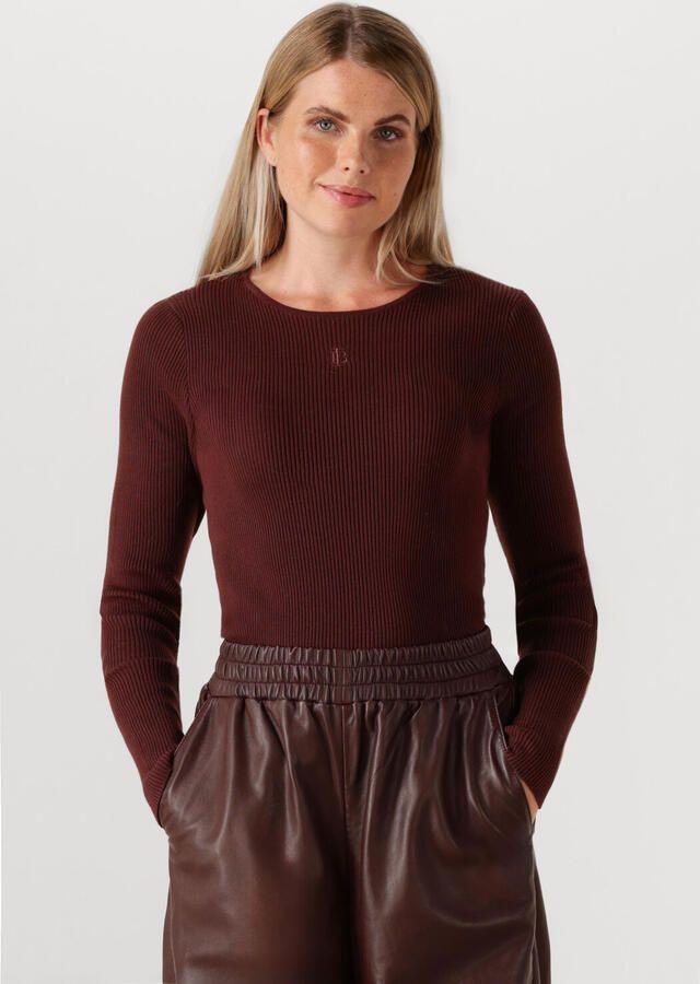 IBANA Dames Truien & Vesten Tamora Longsleeve Bruin - Foto 4