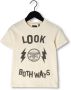 IKKS Jongens Polo's & T-shirts T-shirt Mc Ecru - Thumbnail 1
