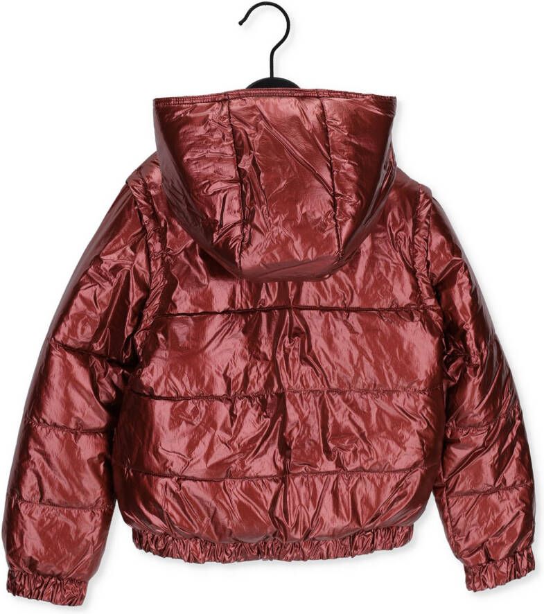 Ikks Rode Gewatteerde Jas Doudoune Revers