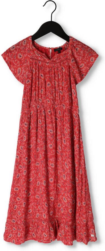 IKKS Meisjes Jurken Robe Longue Mc Rood