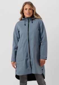 Ilse Jacobsen Blauwe Gewatteerde Jas Rain 37 Raincoat