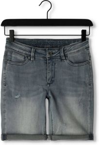 Indian Blue Jeans Grijze Korte Broek Blue Grey Damage Andy Short