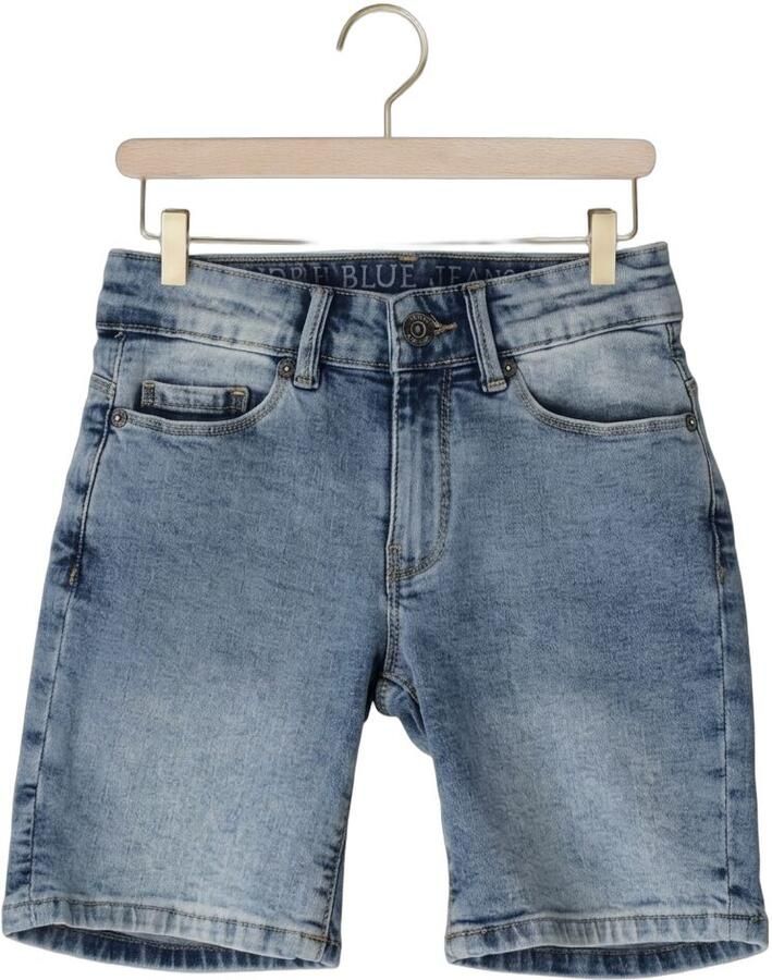 Indian Blue Jeans denim wide leg regular waist short medium blue denim