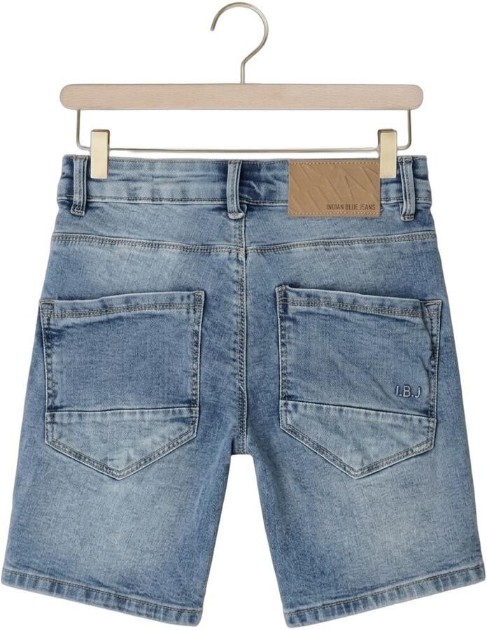 Indian Blue Jeans denim wide leg regular waist short medium blue denim - Foto 2