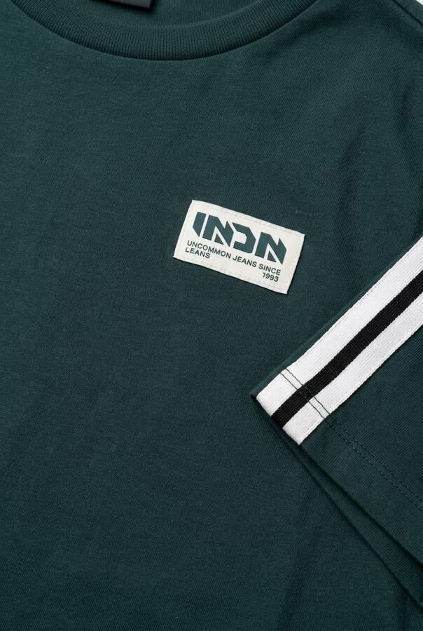INDIAN BLUE JEANS Jongens Polo's & T-shirts Loose Fit T-shirt Tape Donkergroen