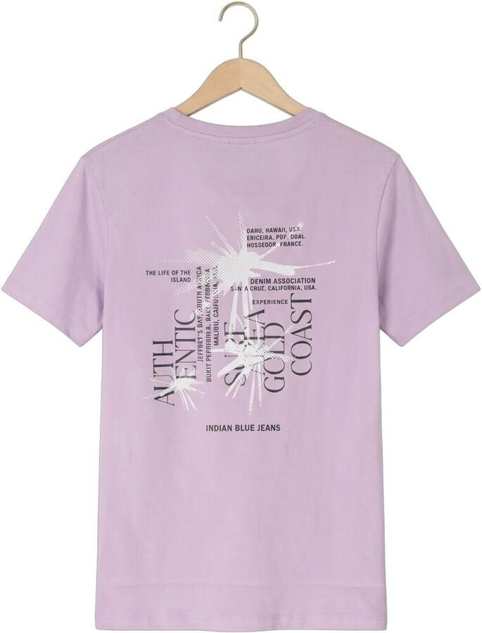 INDIAN BLUE JEANS Jongens Polo's & T-shirts T-shirt Chest And Backprint Lila - Foto 2