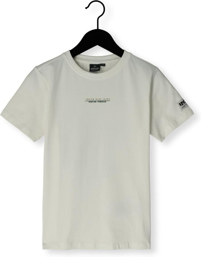 INDIAN BLUE JEANS Jongens Polo's & T-shirts T-shirt Indn Backprint Ecru