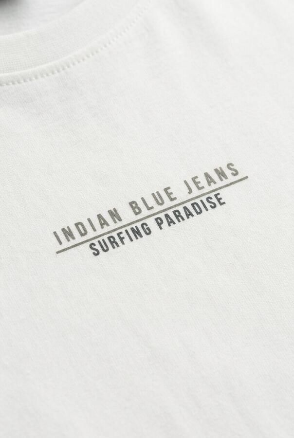 INDIAN BLUE JEANS Jongens Polo's & T-shirts T-shirt Indn Backprint Ecru - Foto 4