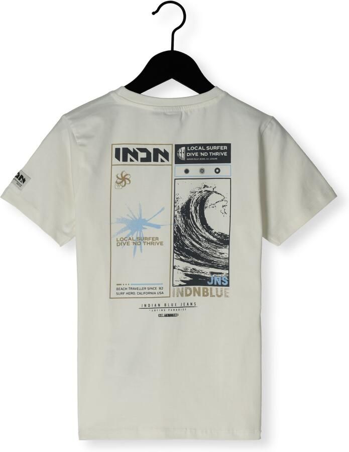 INDIAN BLUE JEANS Jongens Polo's & T-shirts T-shirt Indn Backprint Ecru - Foto 2