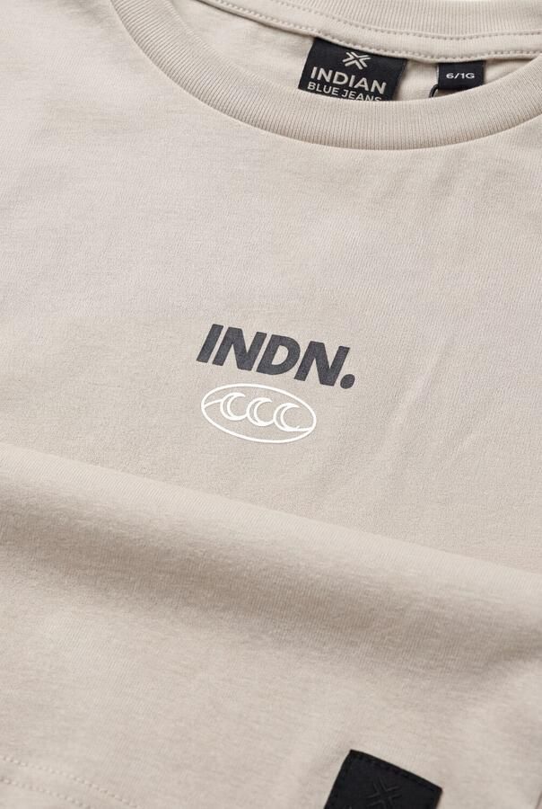 INDIAN BLUE JEANS Jongens Polo's & T-shirts T-shirt Indn Surf Beige - Foto 3