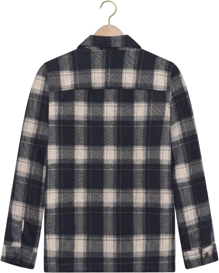 INDIAN BLUE JEANS Jongens Truien & Vesten Shirt Jacket Zip Check Donkerblauw - Foto 2