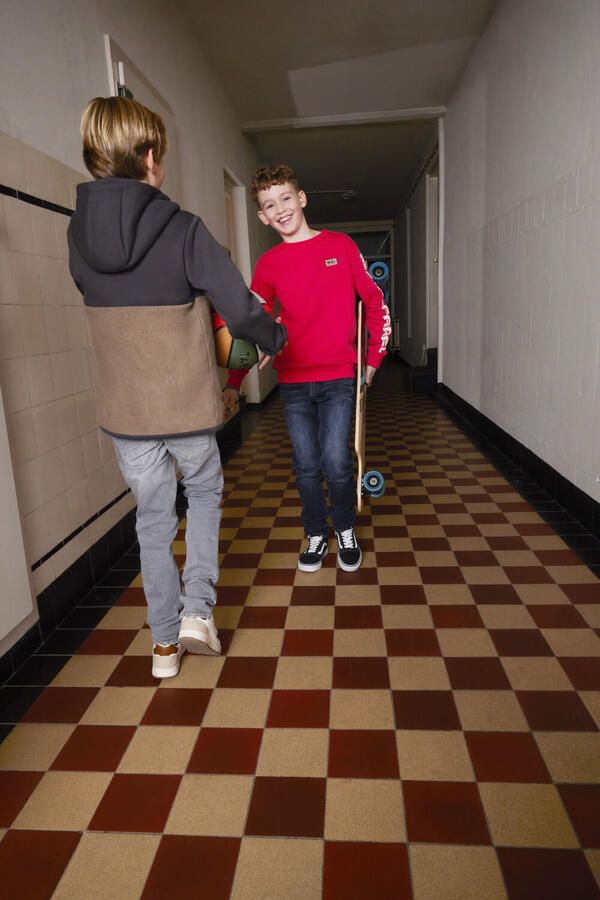 INDIAN BLUE JEANS Jongens Truien & Vesten Sweater Print Sleeve Rood - Foto 2