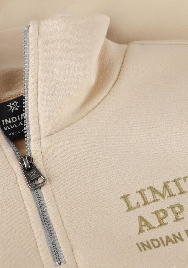INDIAN BLUE JEANS Jongens Truien & Vesten Sweater Zip Collar Print Beige