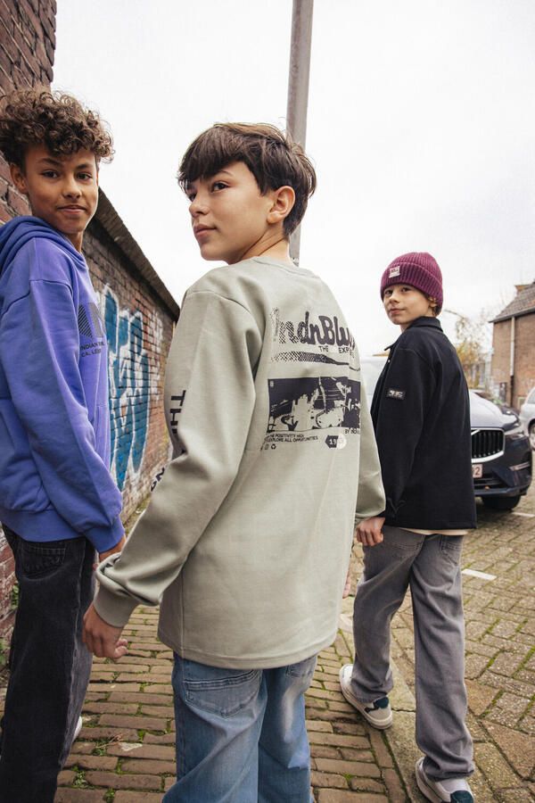 INDIAN BLUE JEANS Jongens Truien & Vesten T-shirt Ls Aw Sleeve Khaki - Foto 3