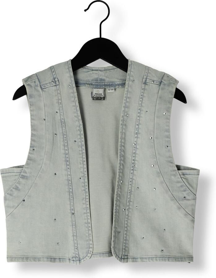 INDIAN BLUE JEANS Meisjes Blazers Denim Gilet Fancy Lichtblauw - Foto 2