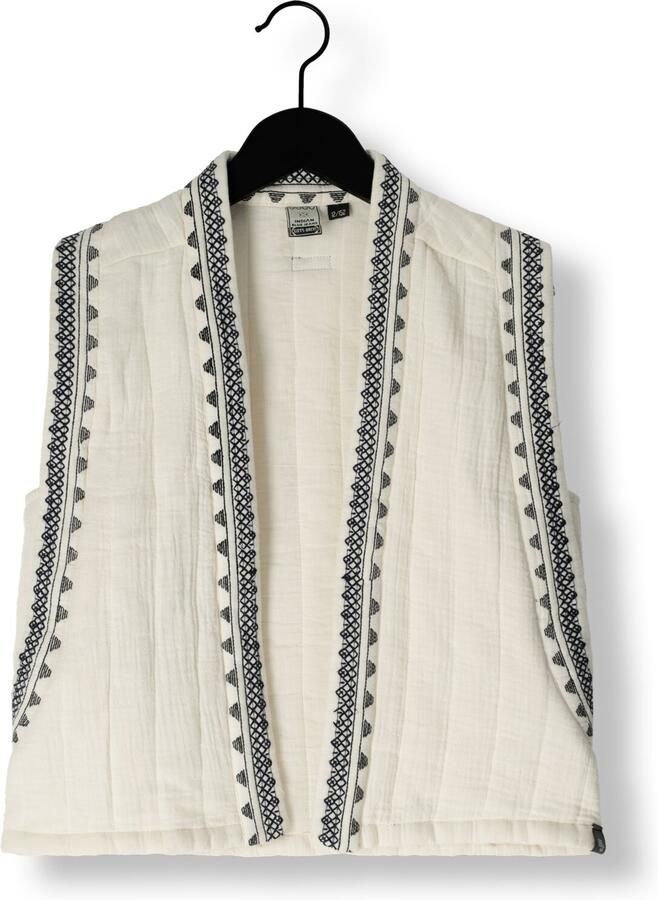 INDIAN BLUE JEANS Meisjes Blazers Sleeveless Embroidery Vest Wit - Foto 3
