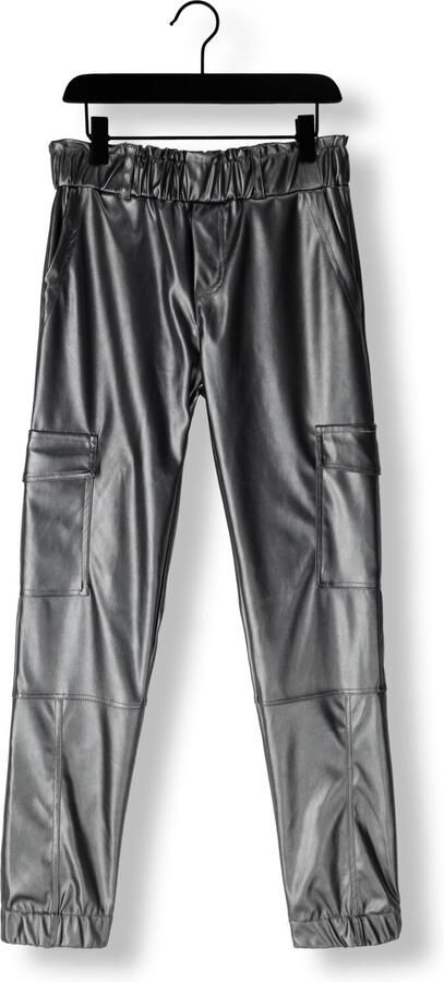 INDIAN BLUE JEANS Meisjes Broeken Vegan Leather Cargo Pants Zilver - Foto 2