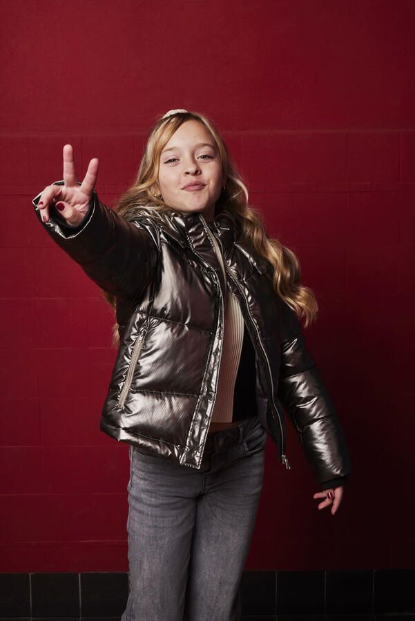 INDIAN BLUE JEANS Meisjes Jassen Metallic Jacket Metallic - Foto 2