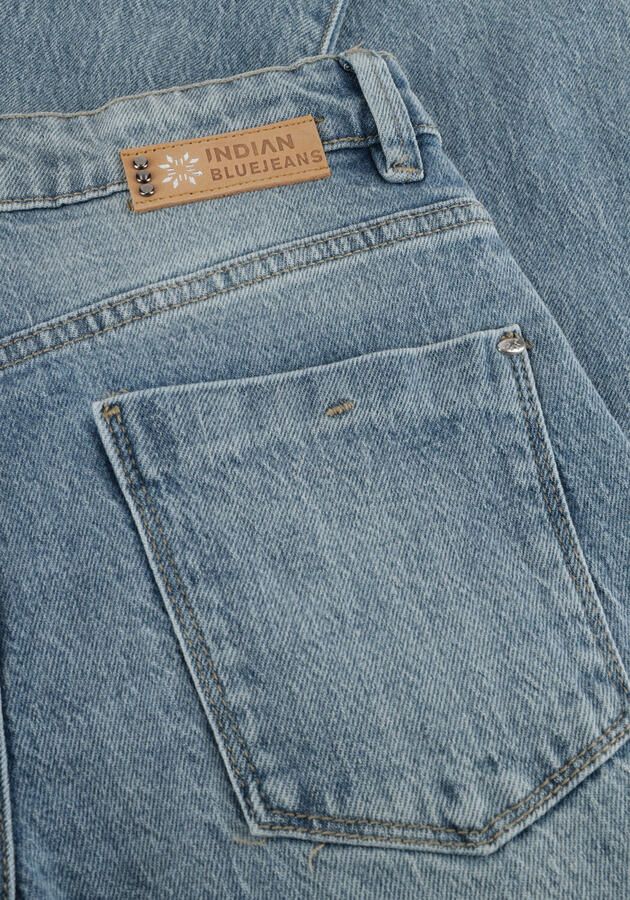 Indian Blue Jeans high waist wide leg jeans light blue denim