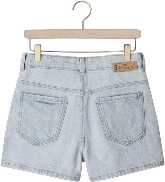 INDIAN BLUE JEANS Meisjes Jeans Wide Denim Short Light Lichtblauw - Foto 3