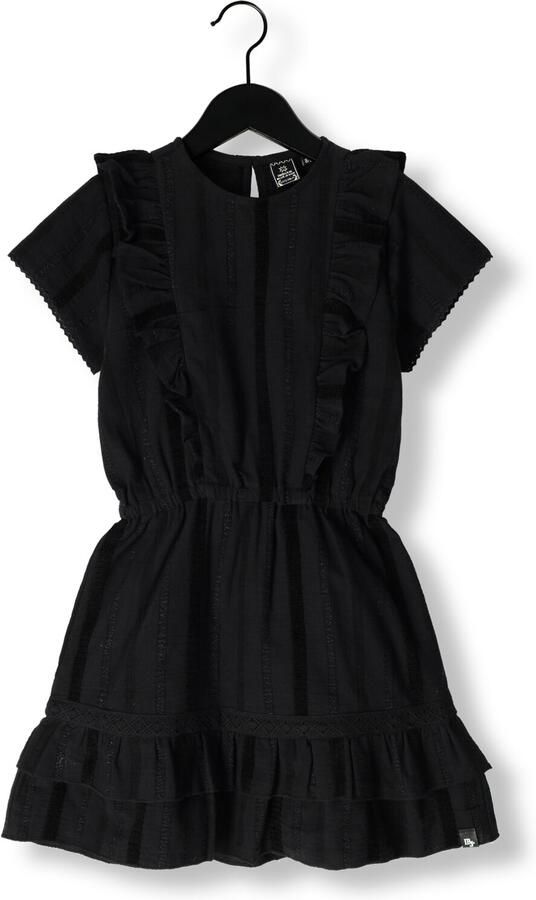 INDIAN BLUE JEANS Meisjes Jurken Ruffle Dress Sparkle Zwart - Foto 2