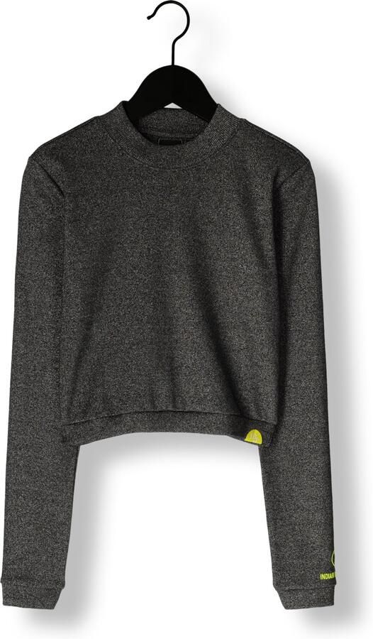 INDIAN BLUE JEANS Meisjes Tops & T-shirts Cropped Longsleeve Metallic Zwart - Foto 2