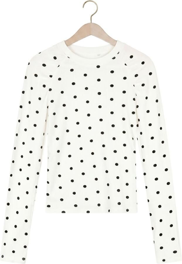 INDIAN BLUE JEANS Meisjes Tops & T-shirts Longsleeve Polkadot Gebroken Wit - Foto 2